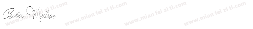 Cecilia Medium字体转换